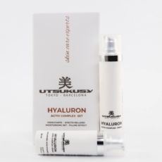 Hyaluron Active Complex Set von Utsukusy bestehend aus Creme und Serum