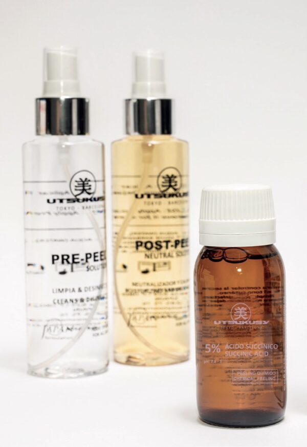 Bernsteinsäure-Peeling von Utsukusy Cosmetics mit Pre-Peel und Post-Peel