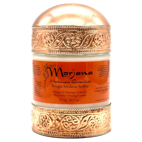 Medina Sheabutter Massage Kerze mit Amber-Duft von Morjana Cosmetiques