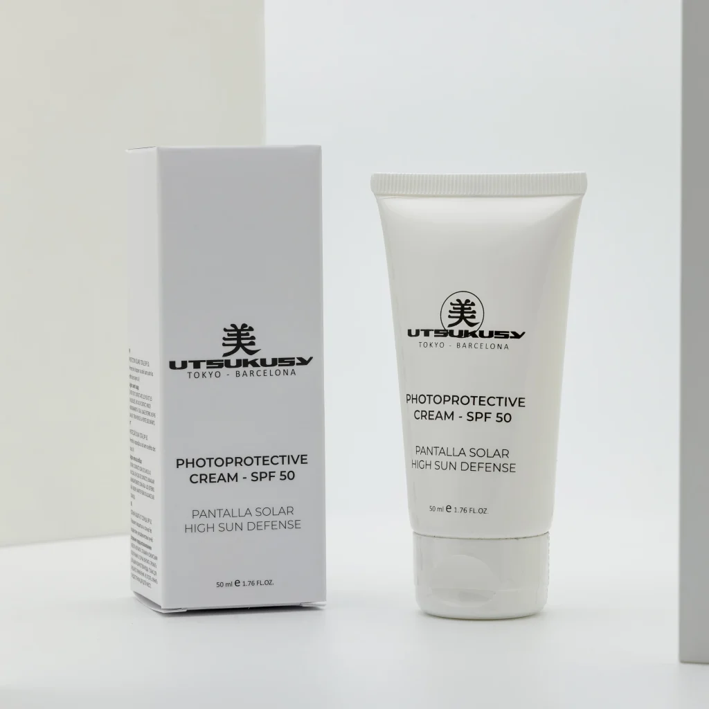 Sonnencreme LSF 50 (Lichtschutzfaktor 50) mit UVA und UVB Filter von Utsukusy Cosmetics