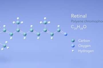 Chemische Formel von Retinal - Inhaltsstoff in der Pflegelinie C-Retinal von Utsukusy Cosmetics